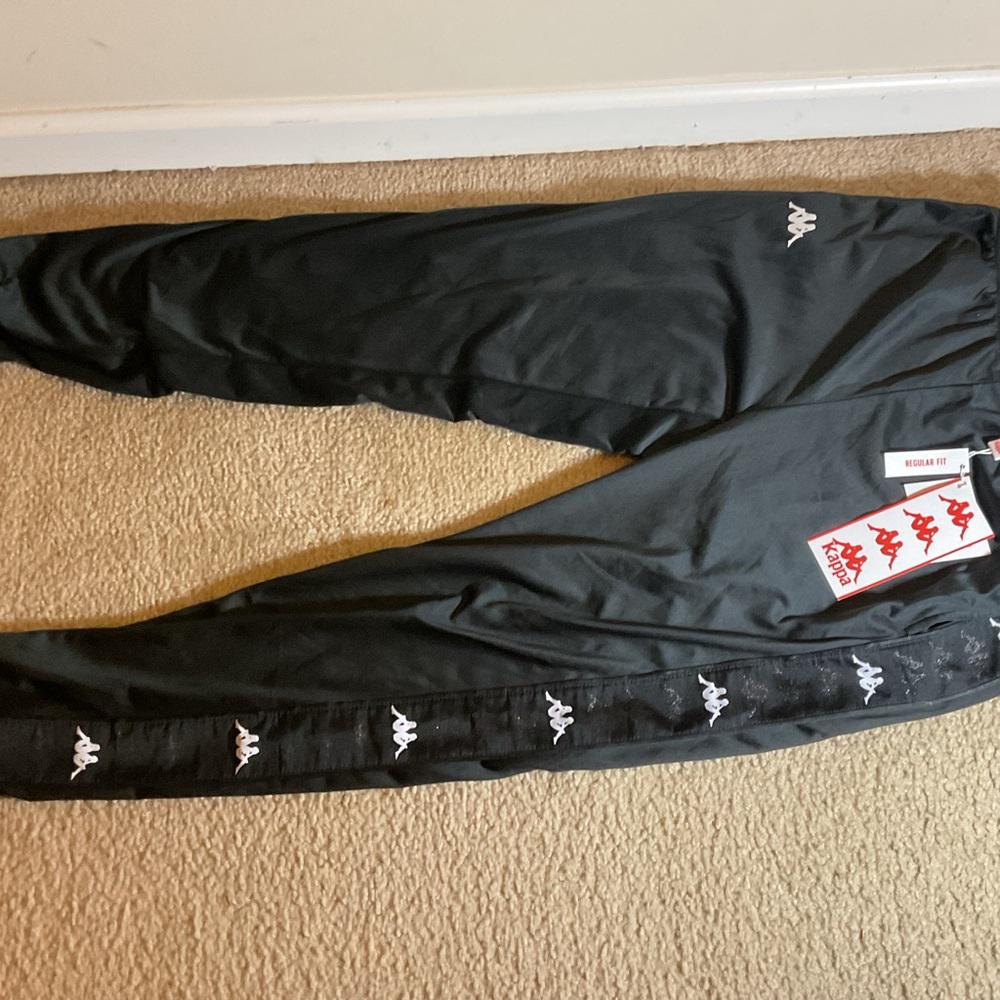 Kappa Men's Black Joggers with Logo Kappa